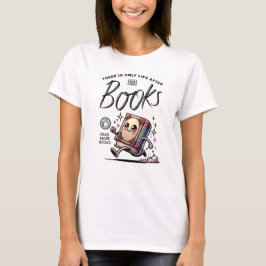 Camiseta Gracioso libro de Kawaii con cita Leer más libros