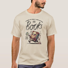 Camiseta Gracioso libro de Kawaii con cita Leer más libros
