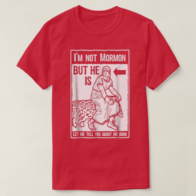 Camiseta Gracioso libro de Mormon LDS de Mormon Misionero  (Diseño del anverso)