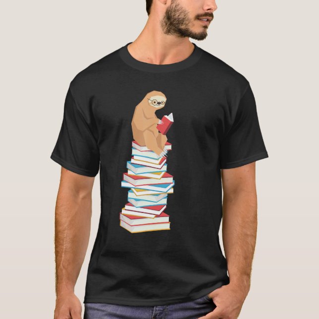 Camiseta Gracioso libro en eslogan leyendo a profesor de es (Anverso)