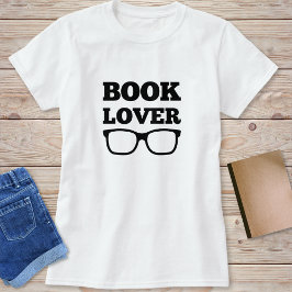 Camiseta Gracioso libro Lover Leading Glasses