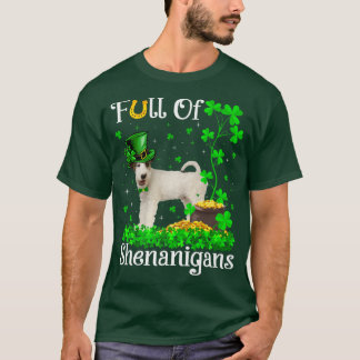 Camiseta Gracioso Lleno De Shenanigans Para El Perro Terrie