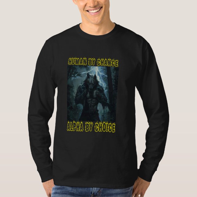 Camiseta Gracioso Lobo Lobo Meme Cringe Werewolf Alpha Wolf (Anverso)