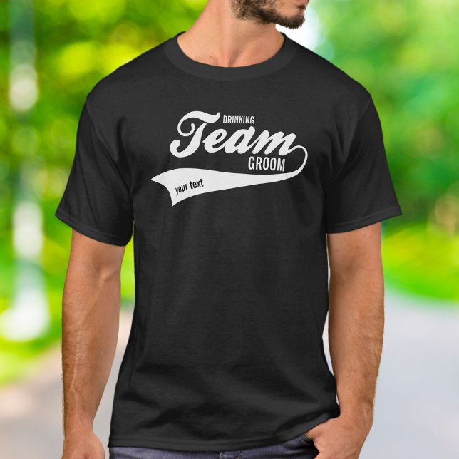 Camiseta Gracioso logo de Bachelor Team Groom Deportes para (Subido por el creador)