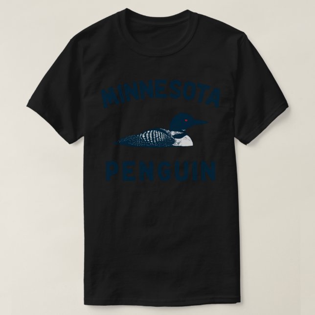 Camiseta Gracioso Loon Minnesota Penguin (Diseño del anverso)
