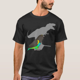Camiseta Gracioso loro de dinosaurio T-rex Meyers Parrot Bi