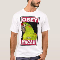 Gracioso loro de Macaw con la parte roja - Arte de