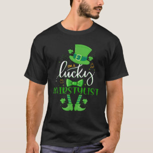 Camiseta Gracioso Lucky Shamrock Hairstylist Hairdresser St