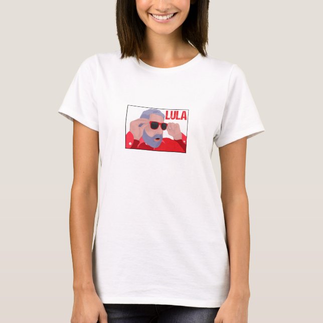 Camiseta Gracioso Lula Meme con gafas de sol (Anverso)