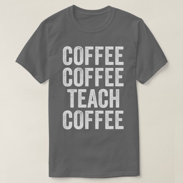 Camiseta Gracioso maestro de los amantes del café para homb (Diseño del anverso)