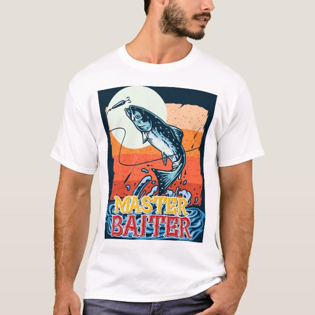 Camiseta Gracioso Maestro Pescador Baiter (Anverso)