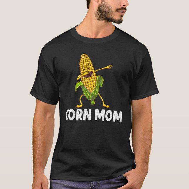 Camiseta Gracioso Maíz Para Mamá Mujeres Maíz Con El Cob Ve (Anverso)