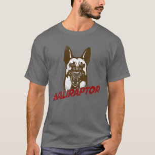 Camiseta Gracioso Malinois Maliraptor Belga Para Maligator 
