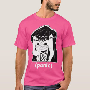 Camiseta Gracioso Manga Pánico Chibi Komi San Meme
