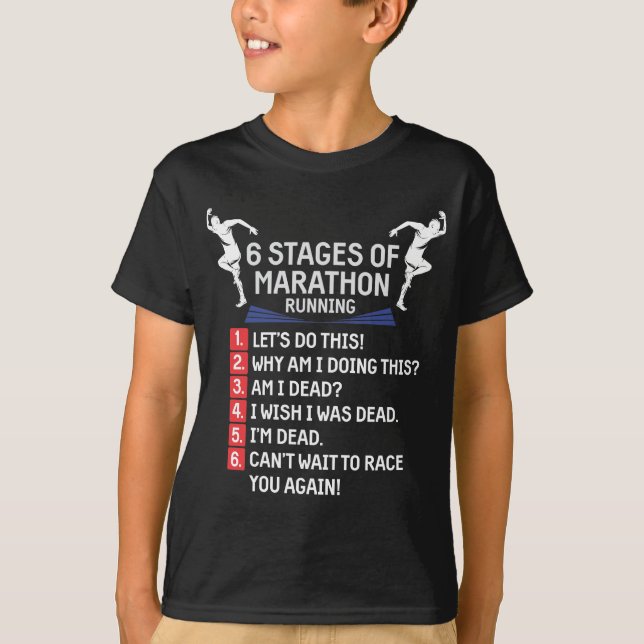 Camiseta Gracioso maratón corredor de humor (Anverso)