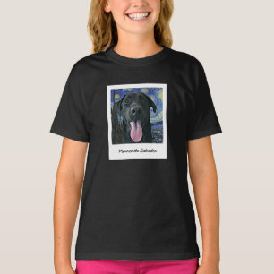 Camiseta Gracioso Mascota de Black Lab Personalizado Foto y