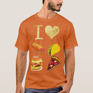 Camiseta Gracioso me encantan los reyes de fa de burger Hot