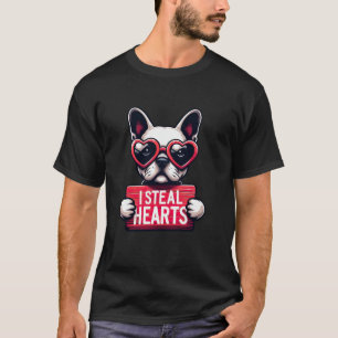 Camiseta Gracioso me robo el corazón a hombres mujeres Bull