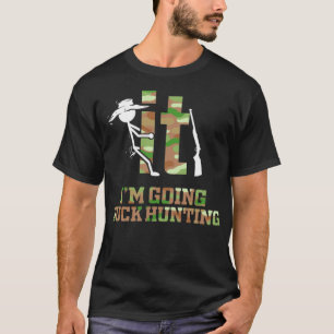 Camiseta Gracioso me voy a cazar pato labrador holístico bl