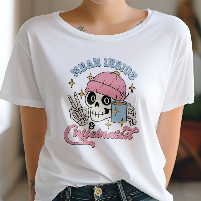 Camiseta Gracioso Medio Interior Y Cafetería Lover (Subido por el creador)