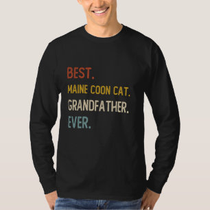 Camiseta Gracioso Mejor Abuelo De Gato De Coco De Maine Sie