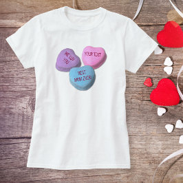 Camiseta Gracioso Mejor Padre Valentine Candy Heart Persona