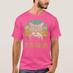 Camiseta Gracioso mejor papá del gato del auto del gato pap