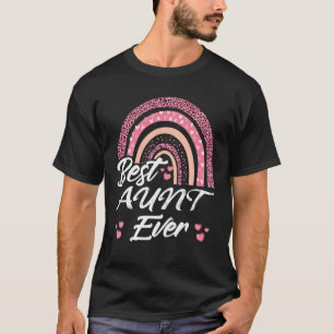 Camiseta Gracioso Mejor Tía De Arcoiris Cuto Día de la Madr