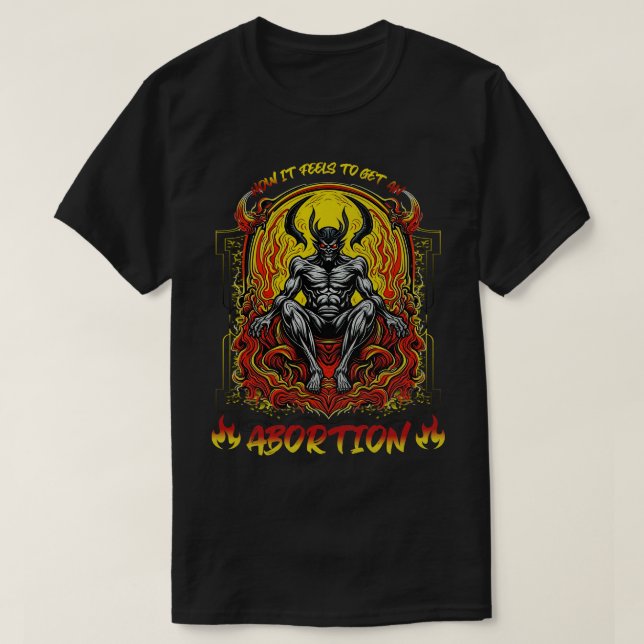 Camiseta Gracioso meme de boomer de aborto irónico crudo Sa (Diseño del anverso)