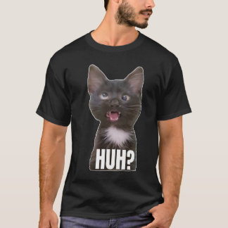 Camiseta Gracioso meme de gato con ojos cruzados