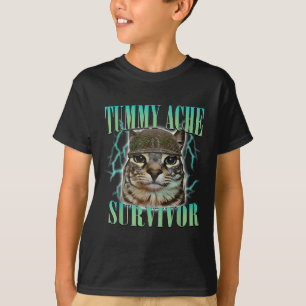 Camiseta Gracioso meme de gato de sobreviviente de Ache "Tu