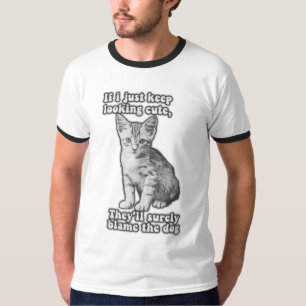 Camiseta Gracioso meme de gato lindo para los dueños de gat
