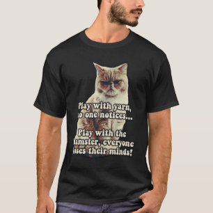 Camiseta Gracioso meme de gatos enojados para los amantes d