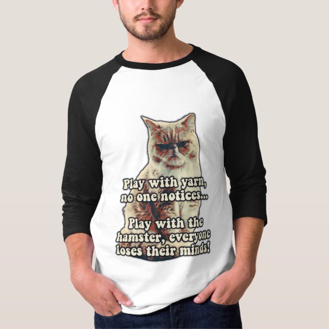Camiseta Gracioso meme de gatos enojados para los amantes d (Anverso)