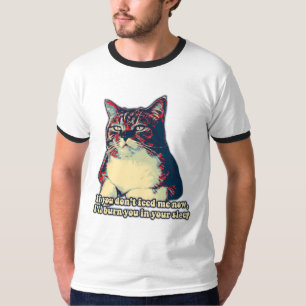 Camiseta Gracioso meme de gatos gruñón para dueños de gatit