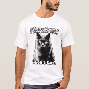 Camiseta Gracioso meme de gatos gruñón para gatitos y dueño