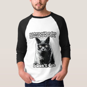 Camiseta Gracioso meme de gatos gruñón para gatitos y dueño