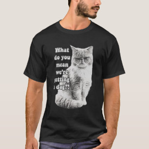 Camiseta Gracioso meme de gatos gruñón para los amantes de 