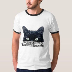 Camiseta Gracioso meme de gatos gruñón para propietarios de