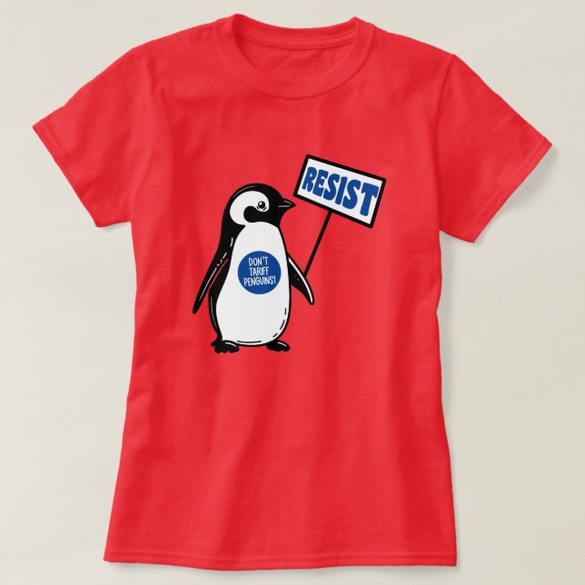 Camiseta Gracioso meme político Penguin Tariff (Diseño del anverso)
