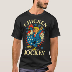 Camiseta Gracioso meme pollo jockey