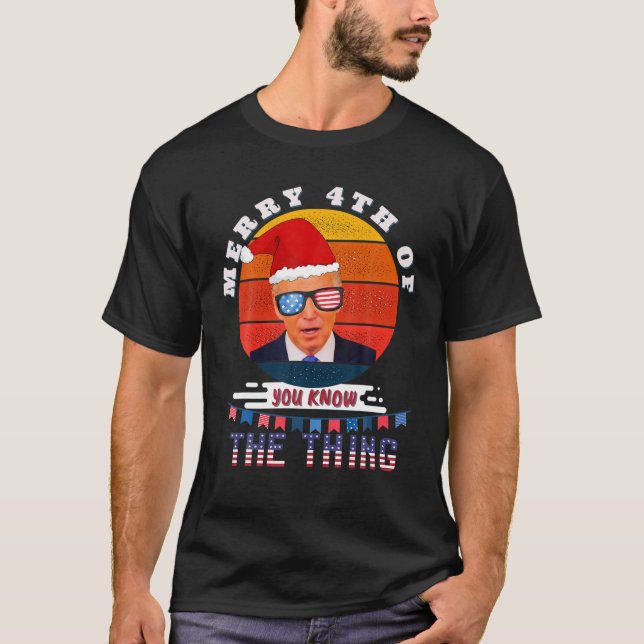 Camiseta Gracioso Meme Santa Joe Biden, 4 De Ustedes Saben (Anverso)