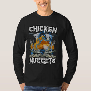 Camiseta Gracioso meme sobre el Bootleg Hardcore con nugget