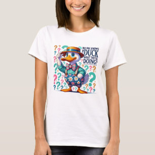 Camiseta Gracioso mensaje de pato
