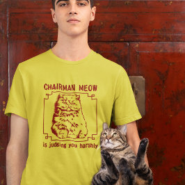 Camiseta Gracioso menú de comida china para gatos gruñidos