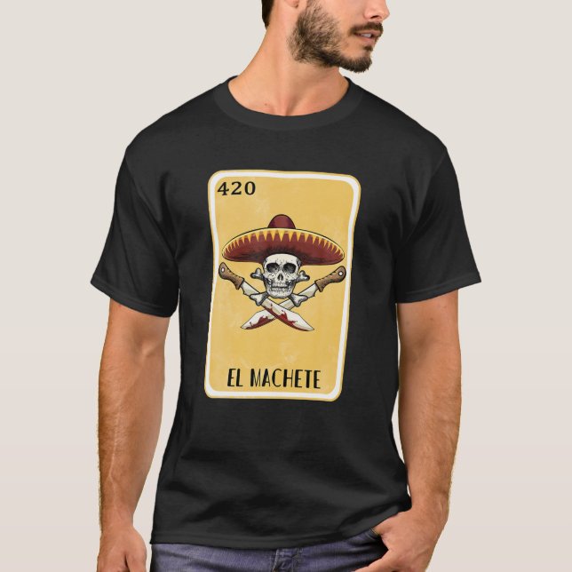 Camiseta Gracioso México Tradicional de Bingo de Lotería Re (Anverso)