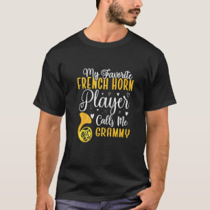 Camiseta Gracioso Mi jugador favorito del Cuerno francés me