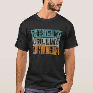 Camiseta Gracioso Mi Parrilla Vintage O La Carne Fumadora