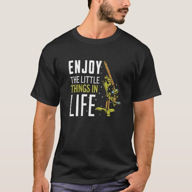 Camiseta Gracioso Microscopio Arte, Biología Nervioso Labor (Anverso)