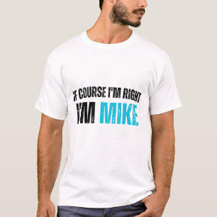 Camiseta Gracioso Mike Cita Humor Sarcástico De Hombre Conf